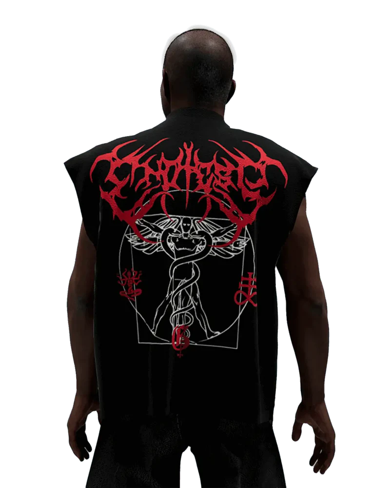 Vitruvian Black Boxy Vest