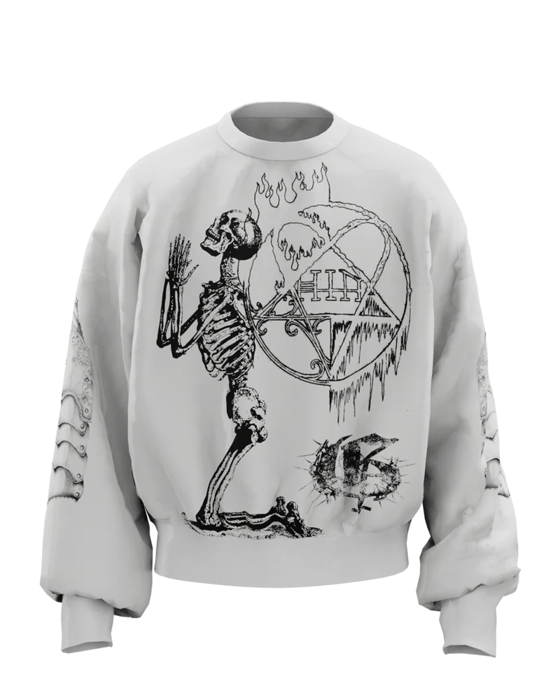 Pentagram Boxy Long Sleeves Sweatshirt