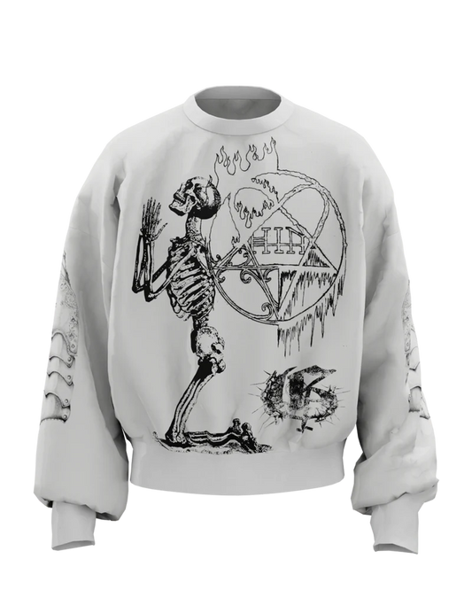 Pentagram Boxy Long Sleeves Sweatshirt