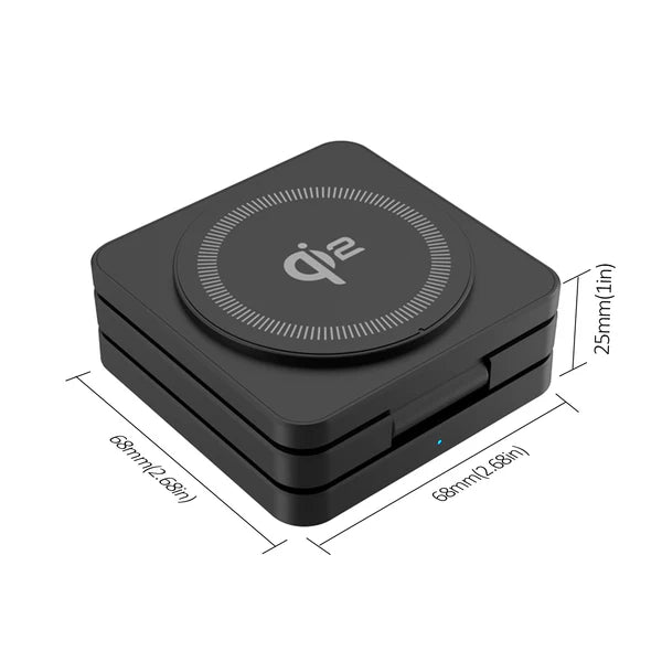 Trifold 3-in-1 MagSafe Qi2 Fast Wireless Charger Stand