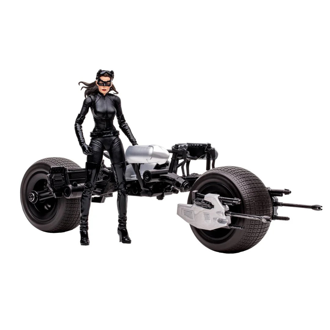 The Dark Knight Rises Batpod With Catwoman figure by Mcfarlane Toys