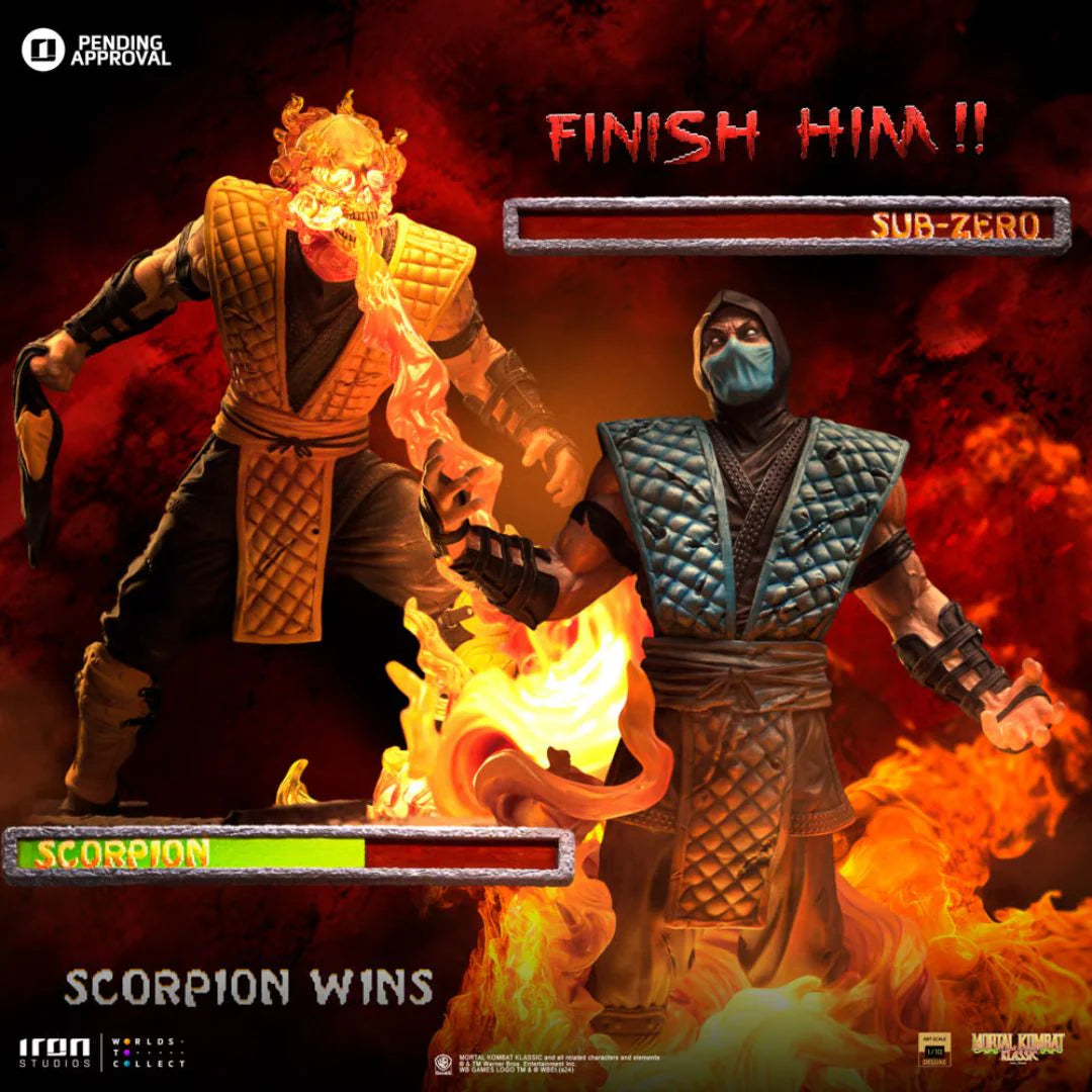 Scorpion Fatality Mortal Kombat Statue By Iron Studios