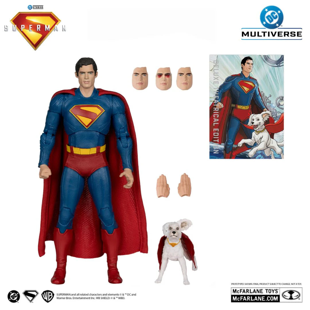 Superman With Krypto The Super Dog (Superman Movie) Deluxe Action Figure By Mcfarlane Toys