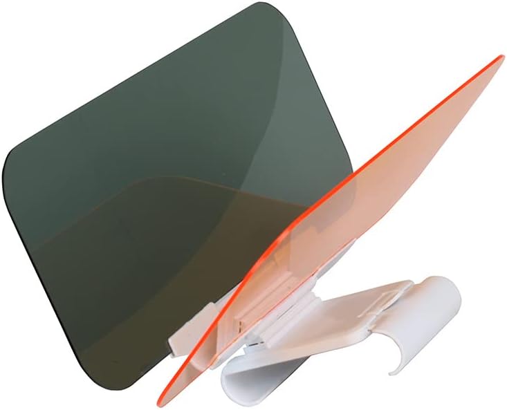 Car Sun Visor Two-sided Anti-Glare Visor 2 in 1 Automobile Sun Anti-UV Anti-Dazzle High Definition Sunshade Mirror Goggle Shield Universal Car Windshield Sun Visor for Sun Glare Snow Blindness UV Rays