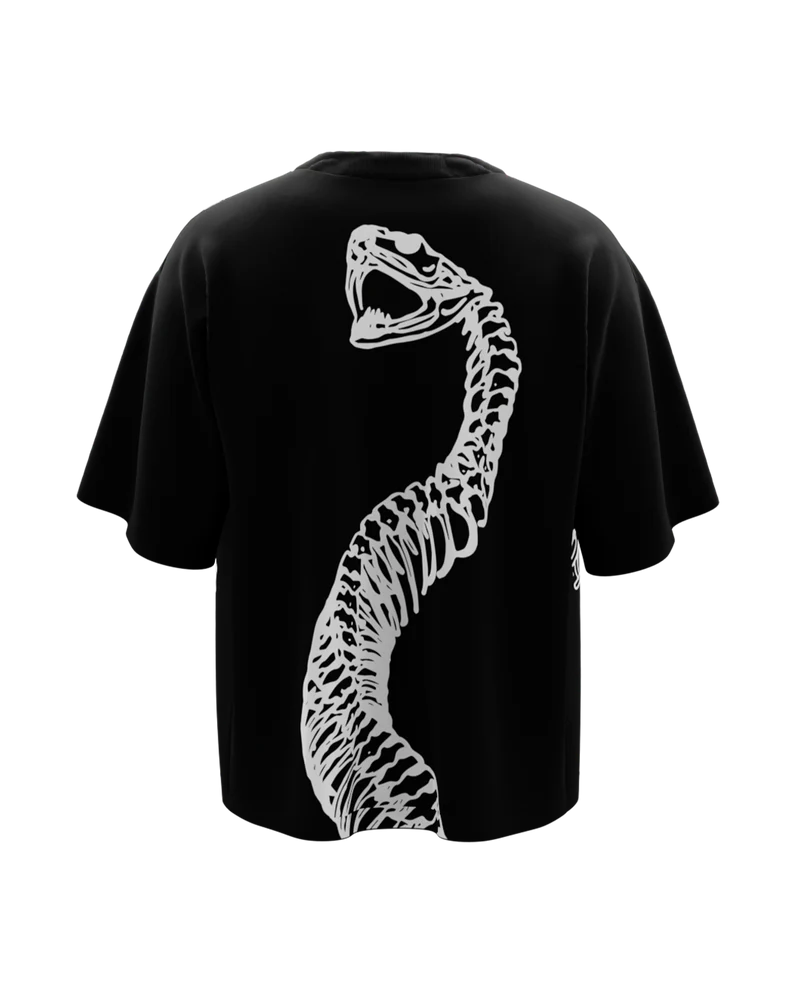 Kotsu Black Unisex Boxy Oversized Tshirt