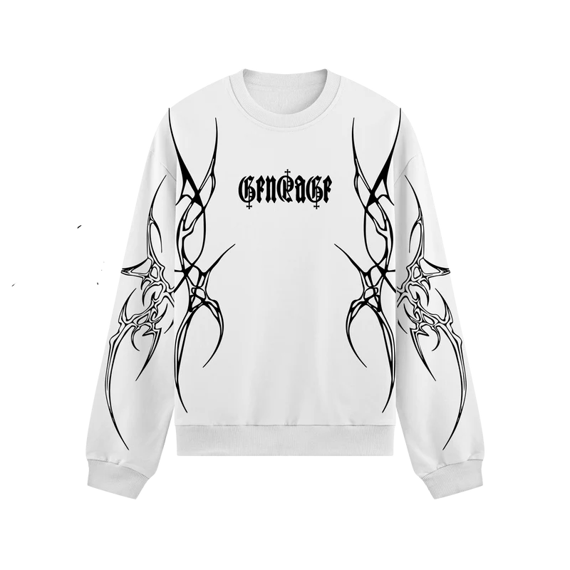 Distortion Boxy Long Sleeves Sweatshirt
