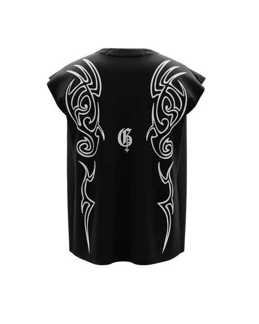 Vamp Black Unisex Boxy Vest