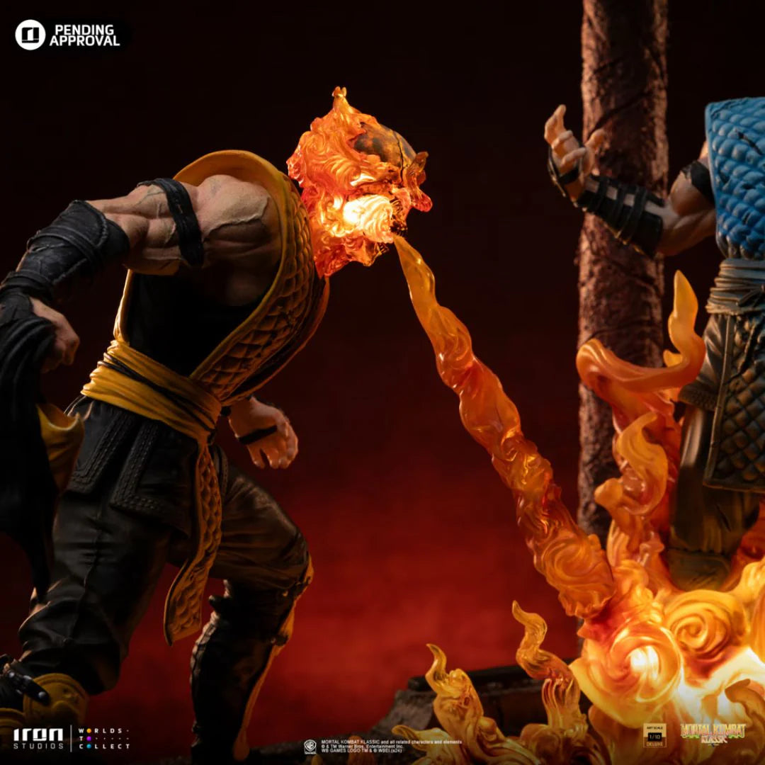 Scorpion Fatality Mortal Kombat Statue By Iron Studios