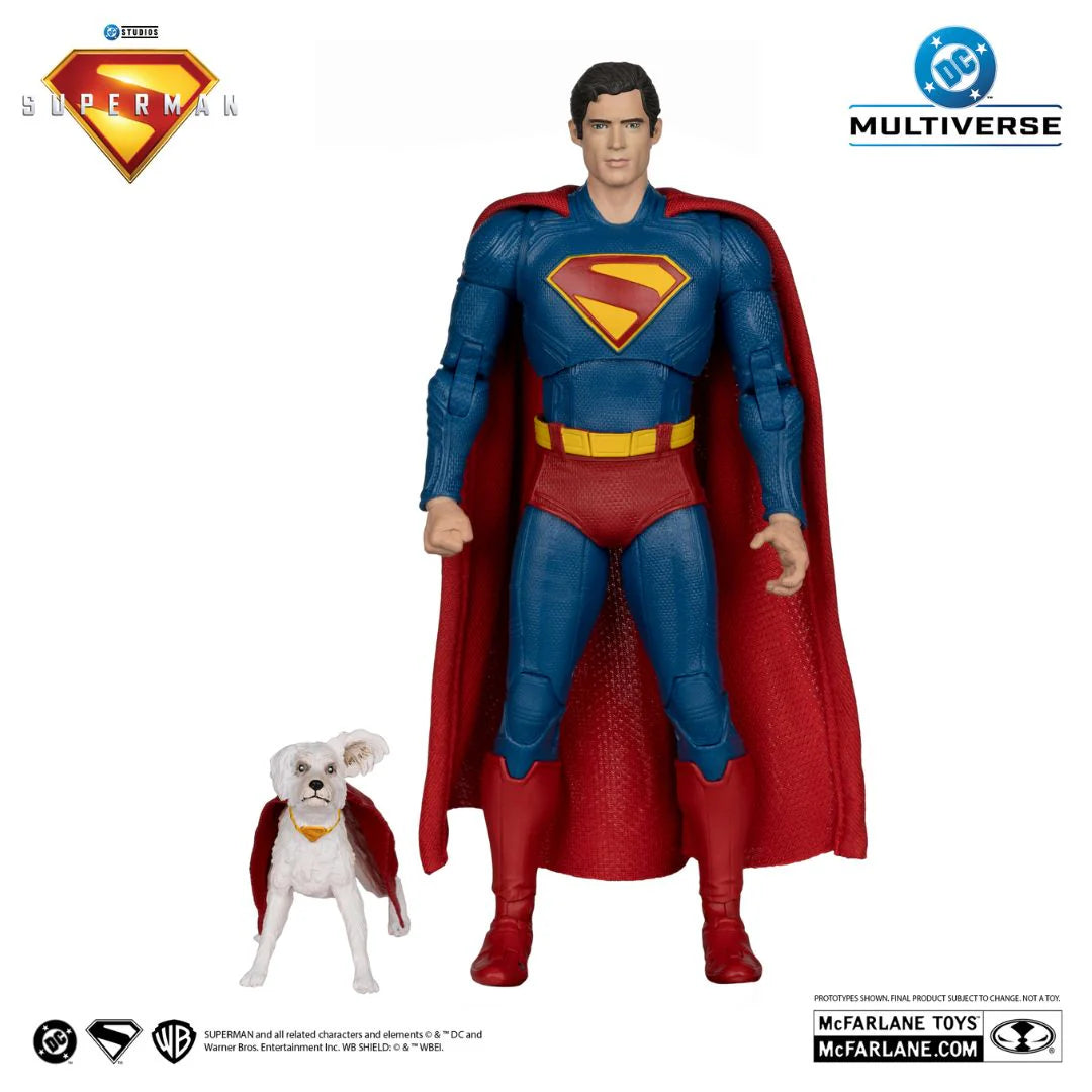 Superman With Krypto The Super Dog (Superman Movie) Deluxe Action Figure By Mcfarlane Toys