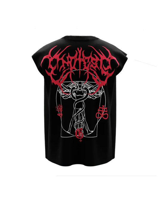 Vitruvian Black Boxy Vest