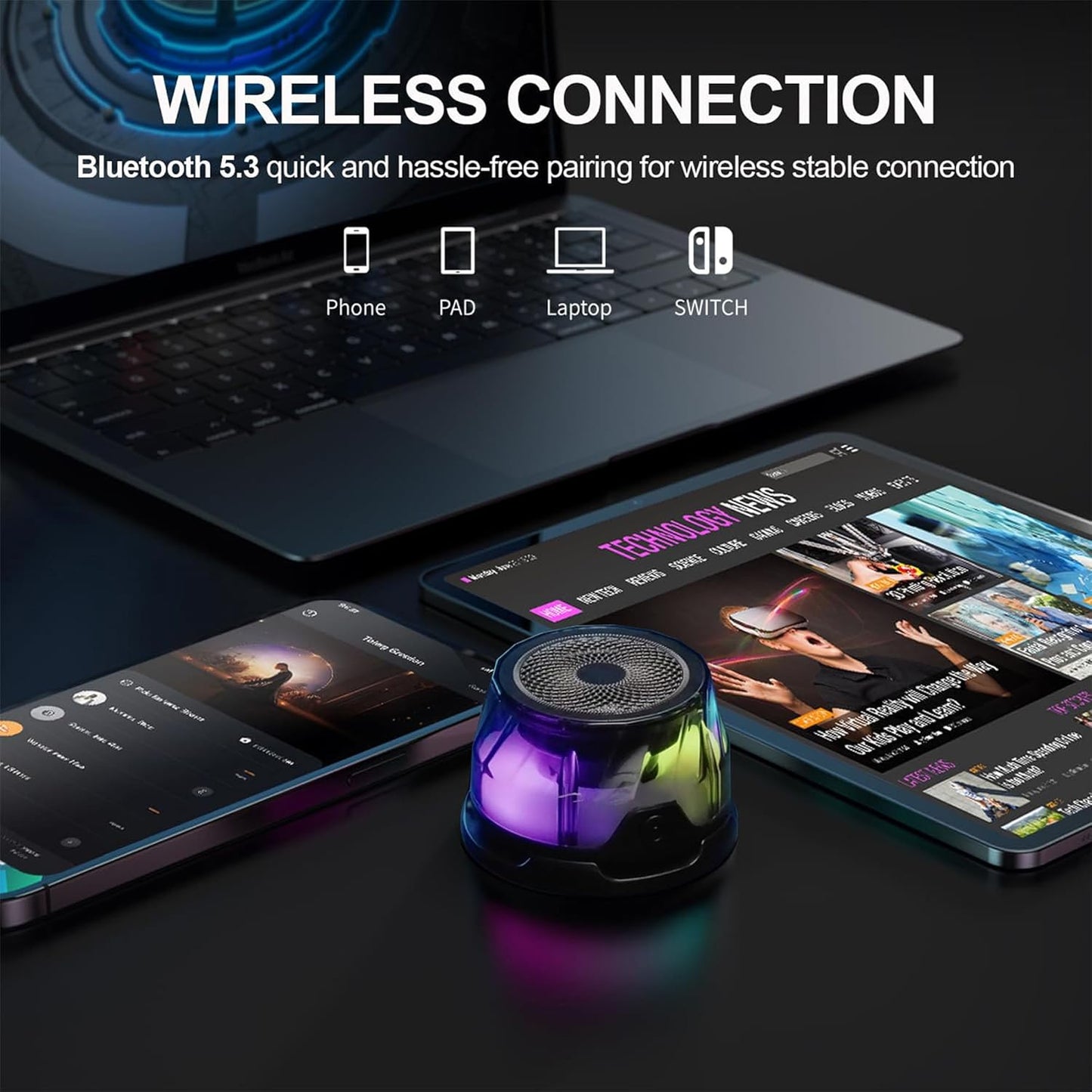 All-in-One Magnetic SoundStation & Wireless Charging Hub