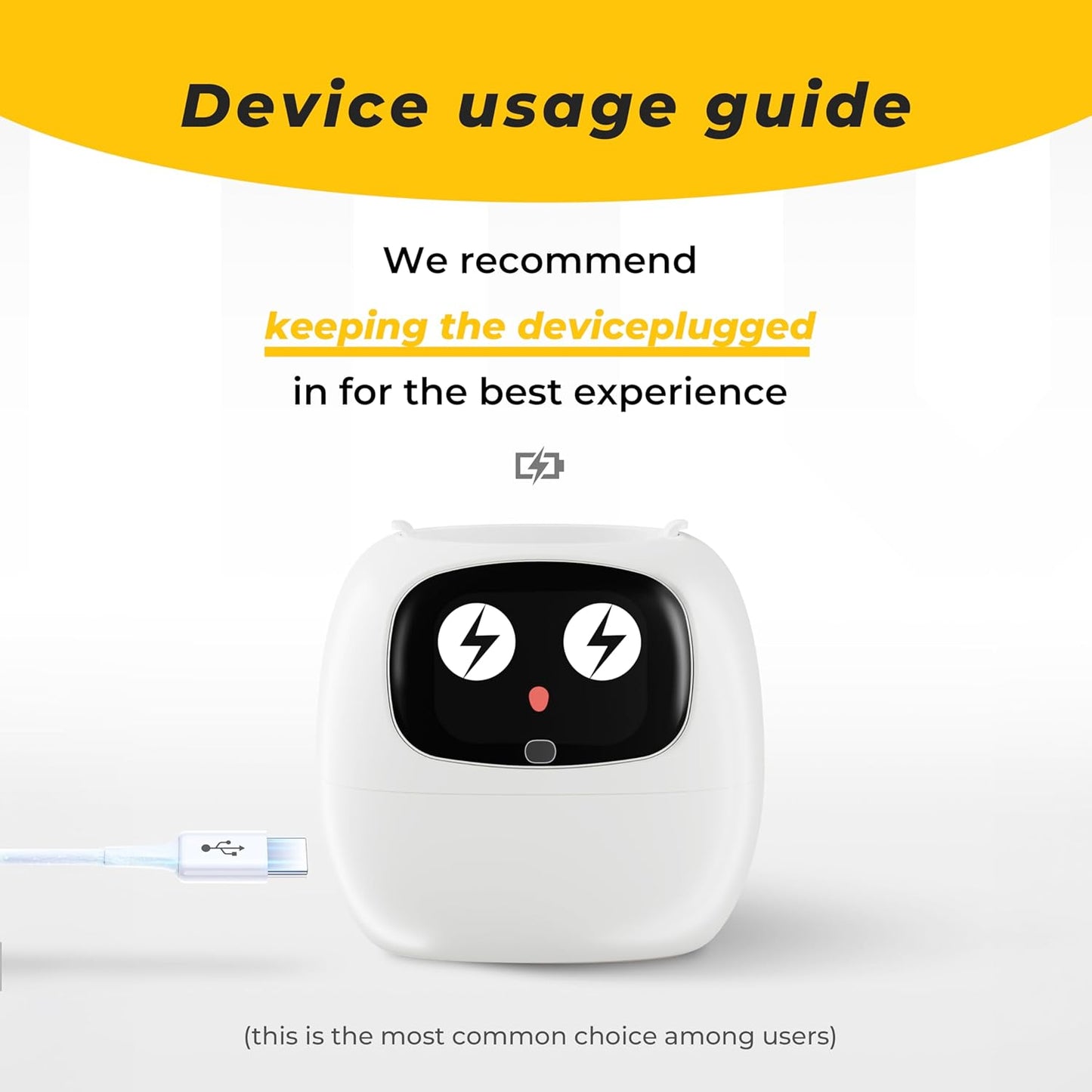 PLANTSIO Smart pet Planter Robot Guidance on Plant Care with Emojis, Adorable Plant Companion with Rich Gesture Interaction, Neat Desk Setup Gift (White)