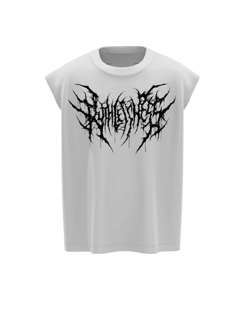 White Ruthless Boxy Vest