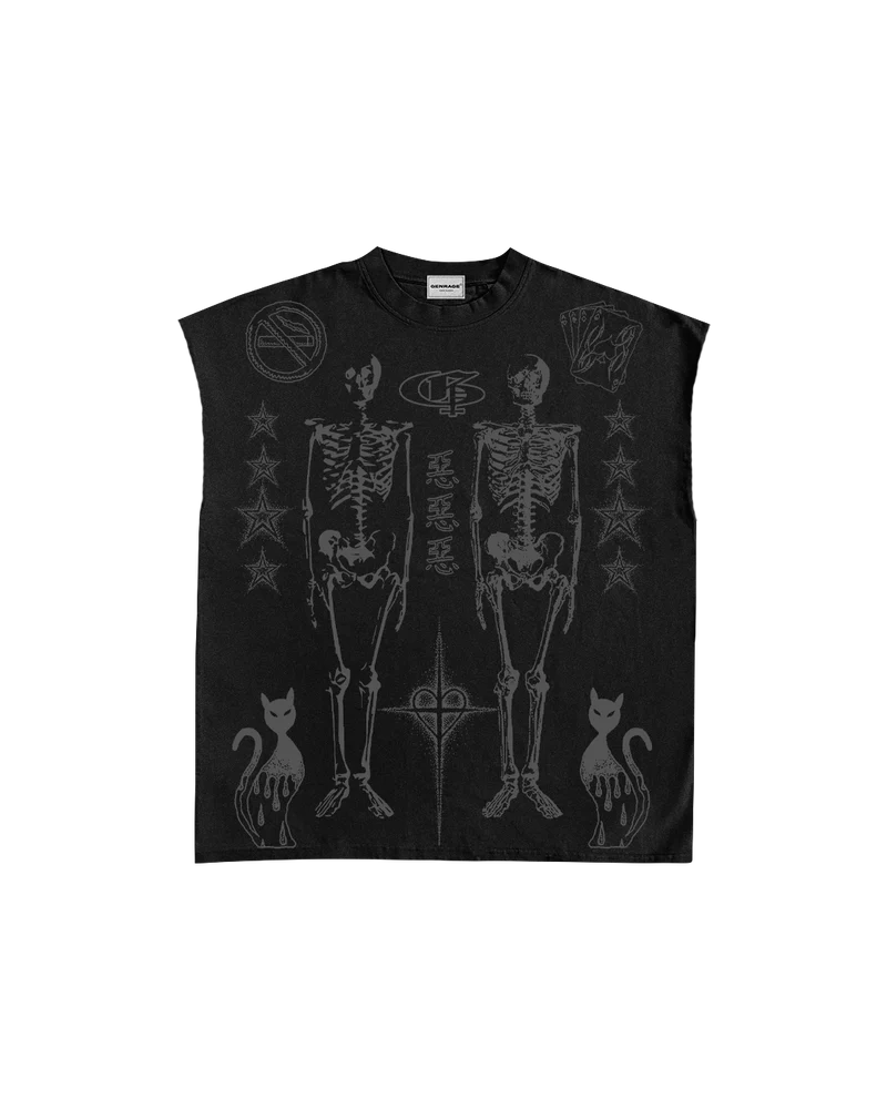 Stellar Black Unisex Boxy Vest