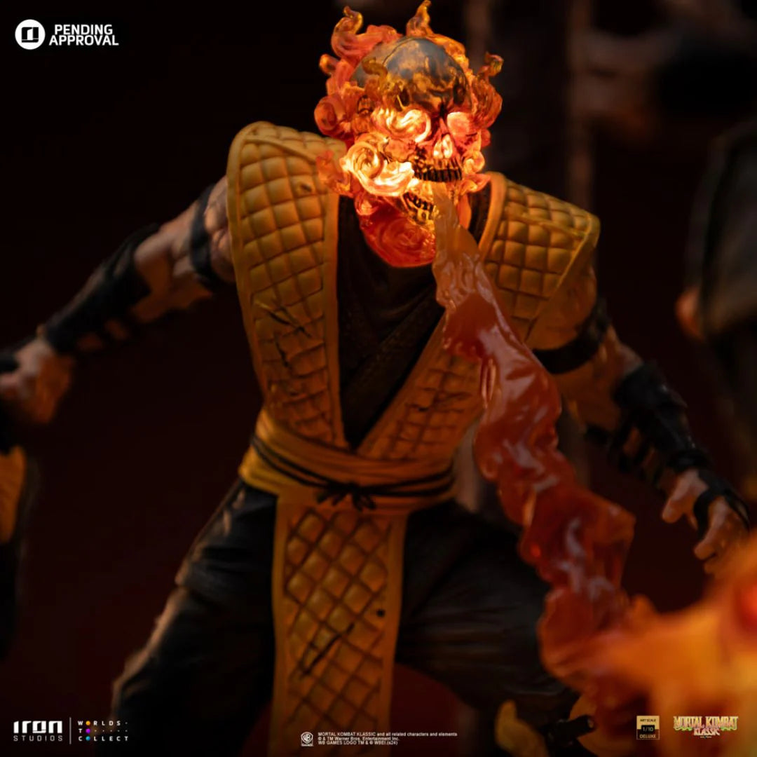 Scorpion Fatality Mortal Kombat Statue By Iron Studios