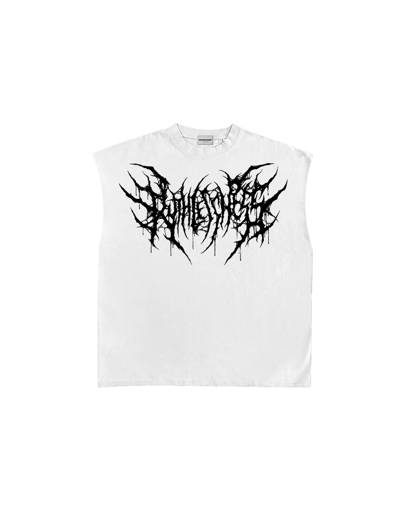 White Ruthless Boxy Vest