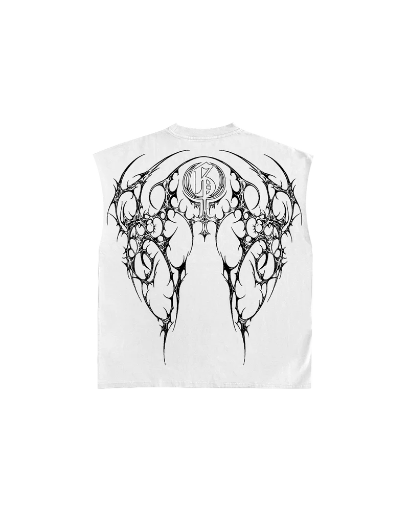 White Ruthless Boxy Vest