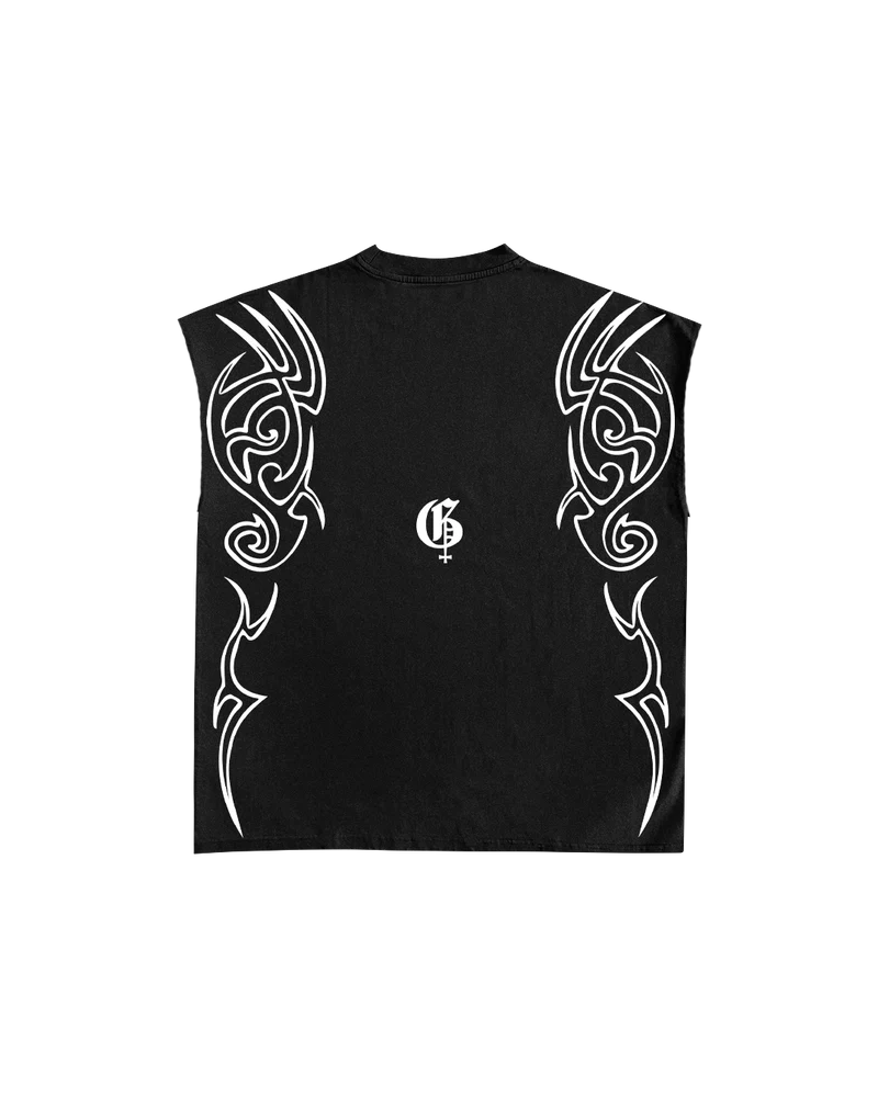 Vamp Black Unisex Boxy Vest