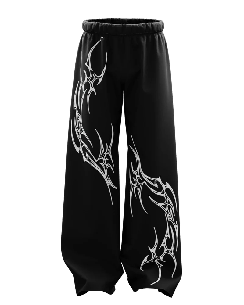 Raudra Unisex Straight Fit Baggy Pants