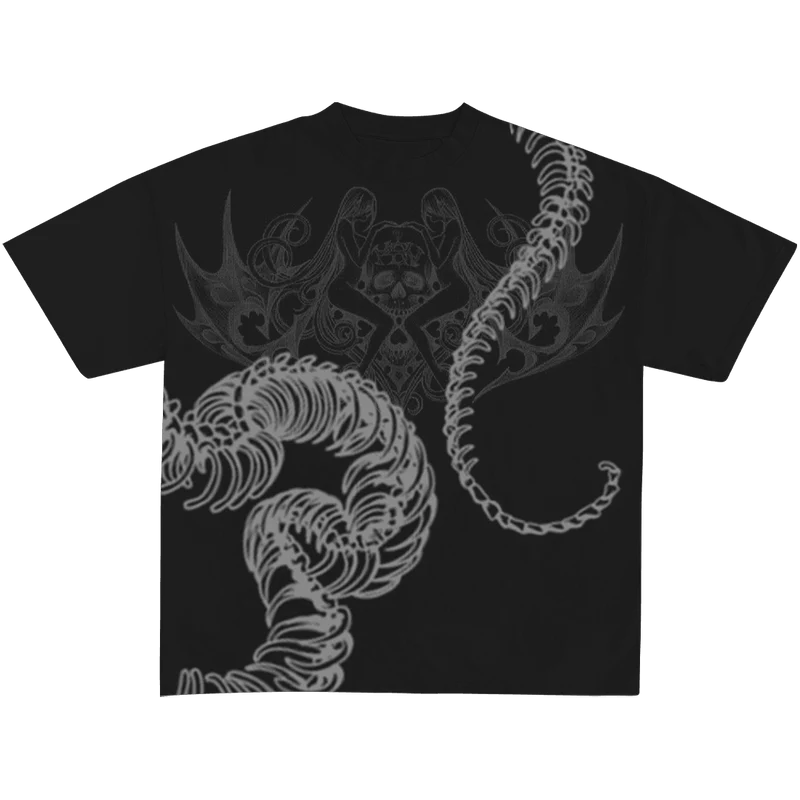 Kotsu Black Unisex Boxy Oversized Tshirt