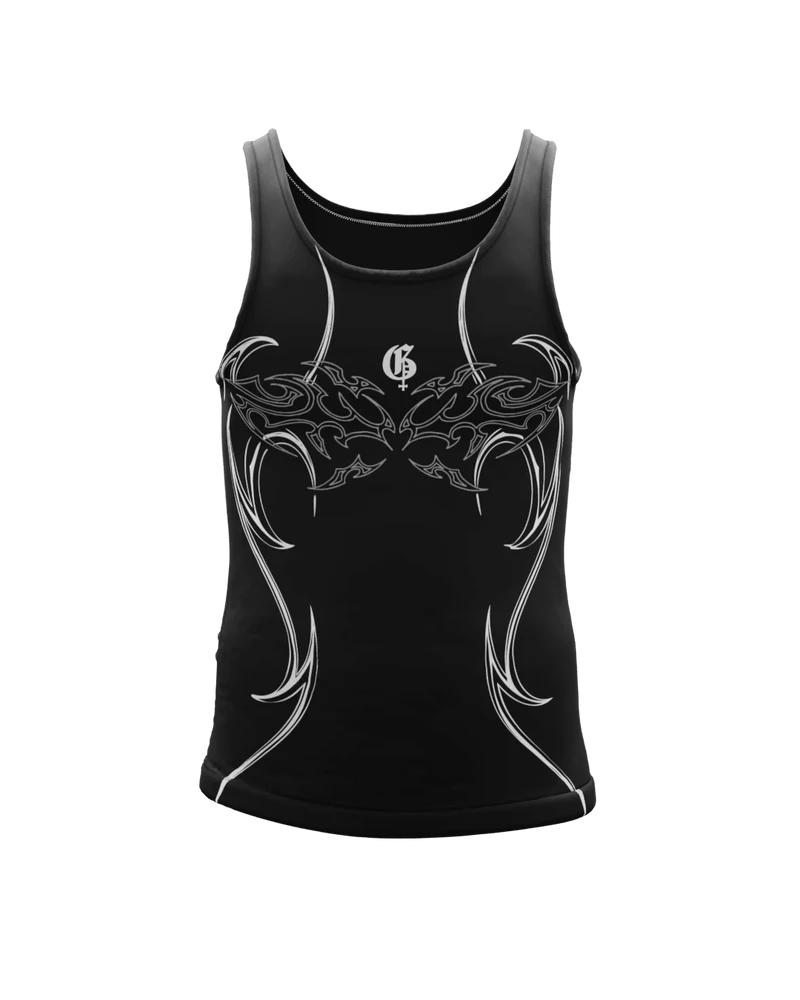 Onyx Black Compression Tank Top