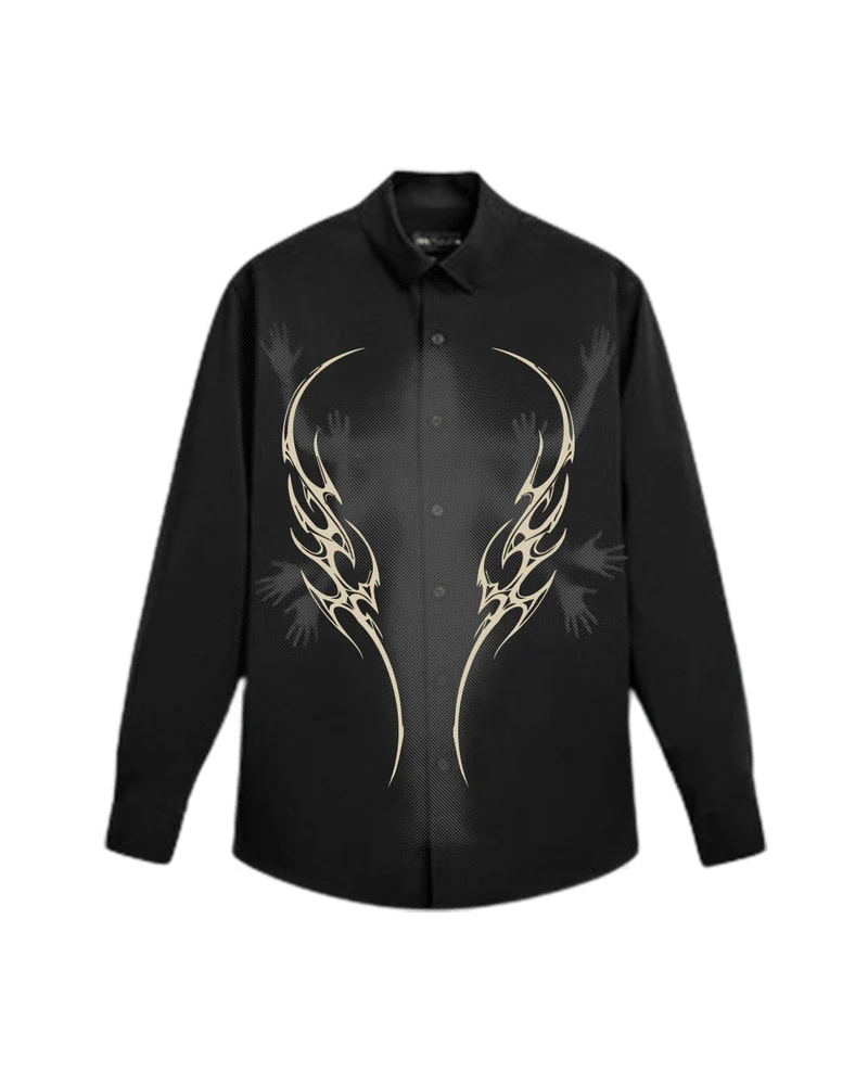 Wraith Boxy Black Oversized Shirt