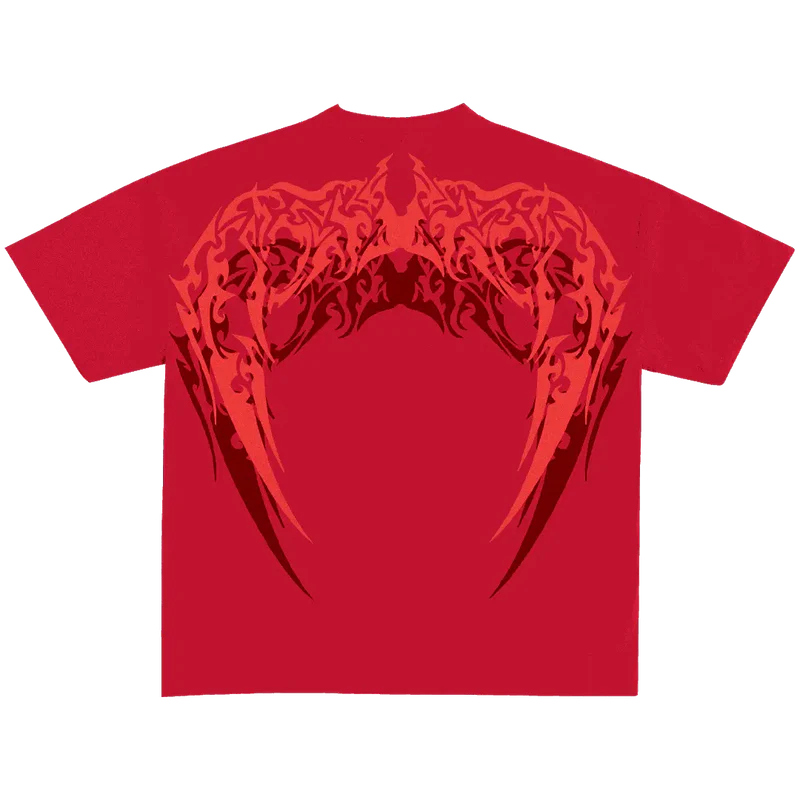 Katsumi Red Unisex Boxy Oversized Tshirt