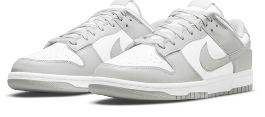 NIKE SB DUNK GREY LEATHER SHOES