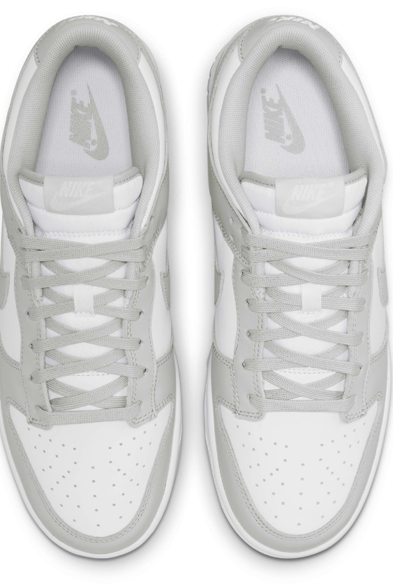 NIKE SB DUNK GREY LEATHER SHOES