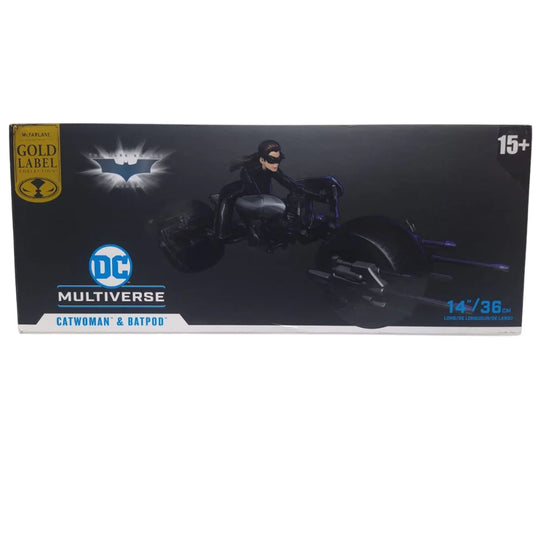 The Dark Knight Rises Batpod With Catwoman figure by Mcfarlane Toys