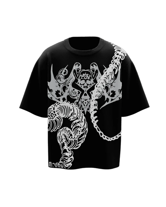 Kotsu Black Unisex Boxy Oversized Tshirt