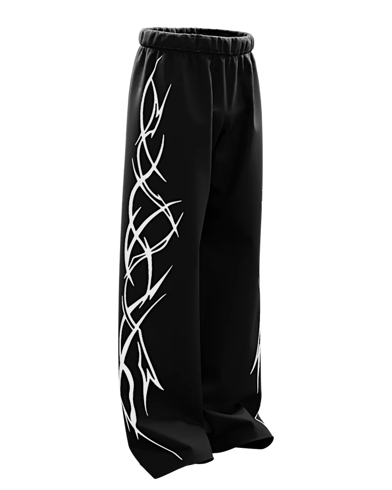 Black Nexus Unisex Straight Baggy Pants