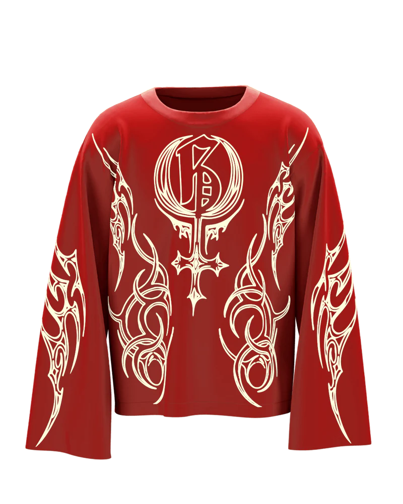 Shakti Red Full Sleeve T Shirt