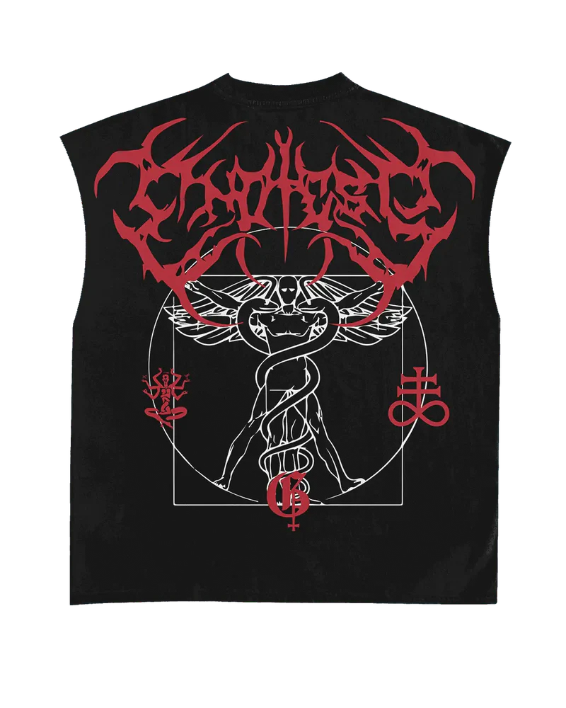 Vitruvian Black Boxy Vest