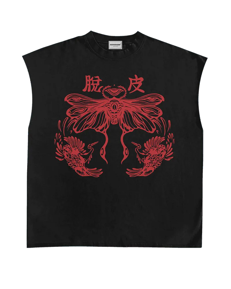 Vitruvian Black Boxy Vest