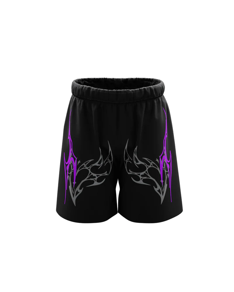 Lethal Unisex Black Shorts