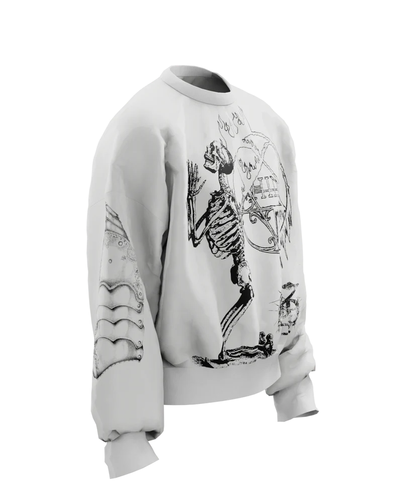 Pentagram Boxy Long Sleeves Sweatshirt