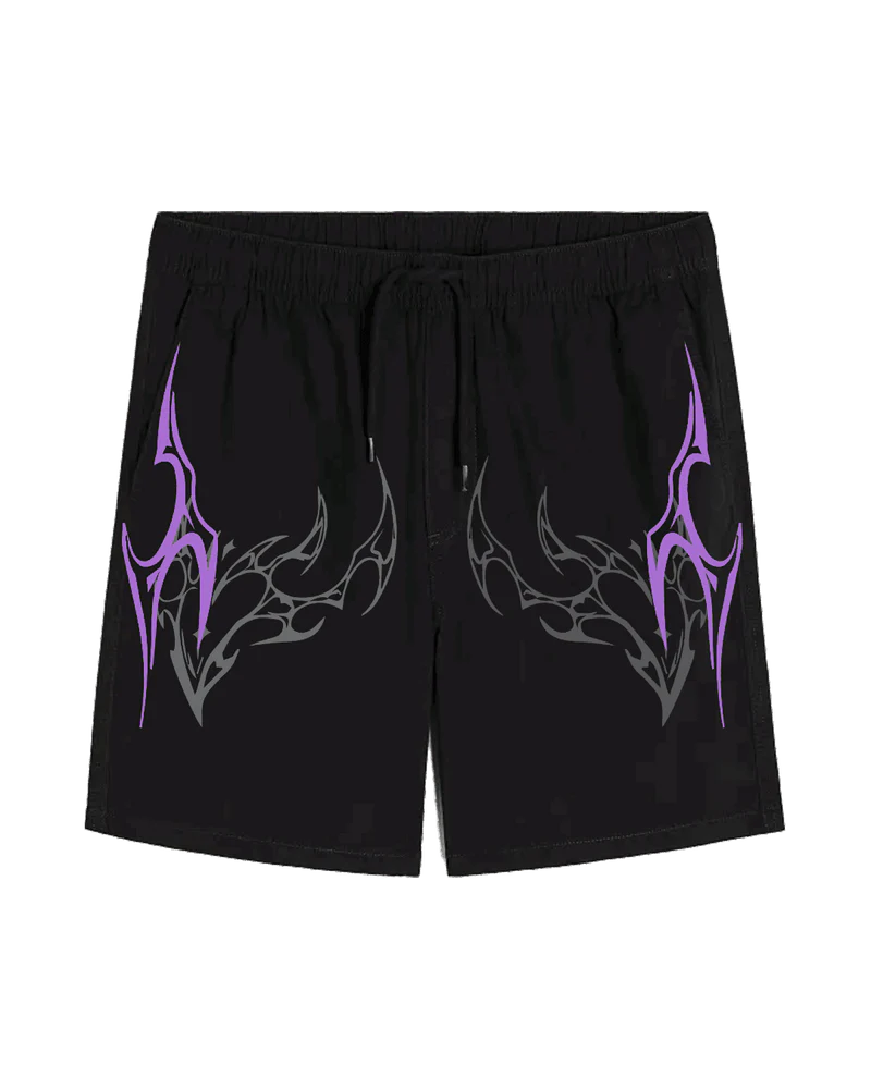 Lethal Unisex Black Shorts