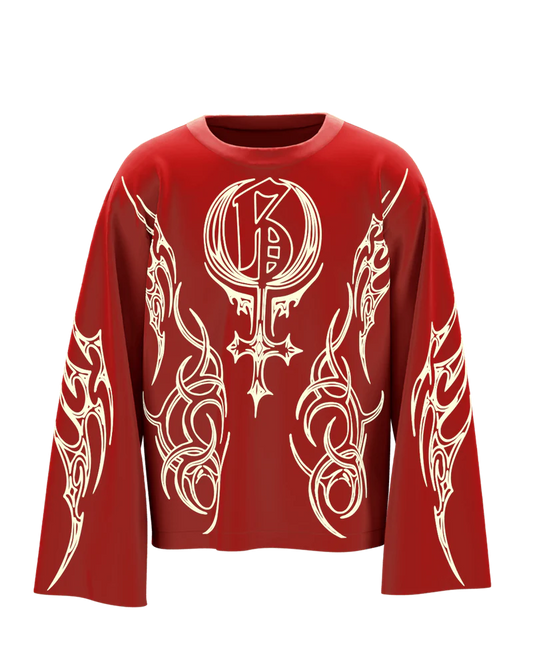 Shakti Red Full Sleeve T Shirt